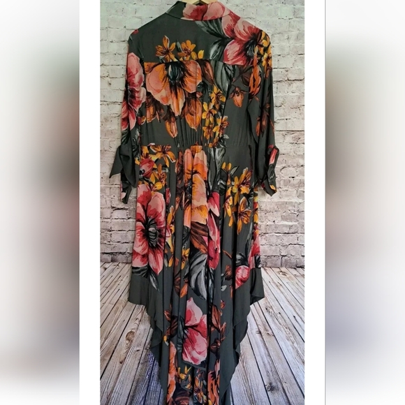 Soft Surroundings Provencia Floral Dress PS Handkerchief Hemline - Picture 2 of 10